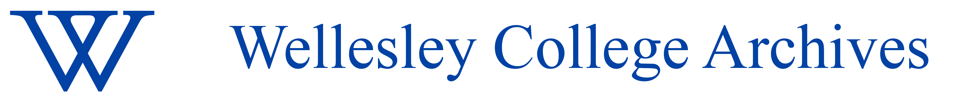 Wellesley College ArchivesSpace logo